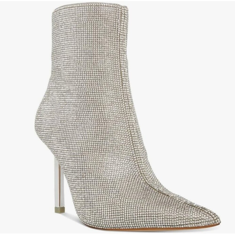 NWT Steve Madden Women's Elysia Fashion Boot, Rhinestone, size 8